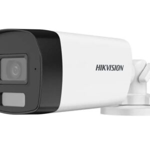 Camera Supraveghere Hikvision 2MP – vedere frontală, LED alb, iluminare IR, microfon integrat, carcasă IP67
